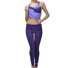 Arbeiten Sie sexy Mädchen-Polyester-Yoga-Sport-legging feste Hosen um